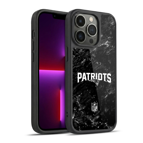 NFL New England Patriots Artwork Marble Gel Armour Case For Apple iPhone 13 Pro