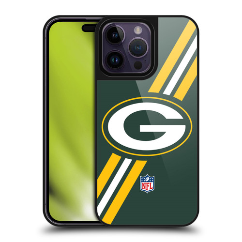 NFL Green Bay Packers Logo Stripes Gel Armour Case For Apple iPhone 14 Pro Max