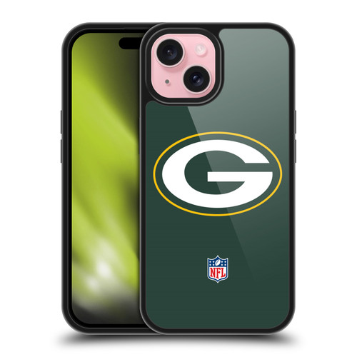 NFL Green Bay Packers Logo Plain Gel Armour Case For Apple iPhone 15