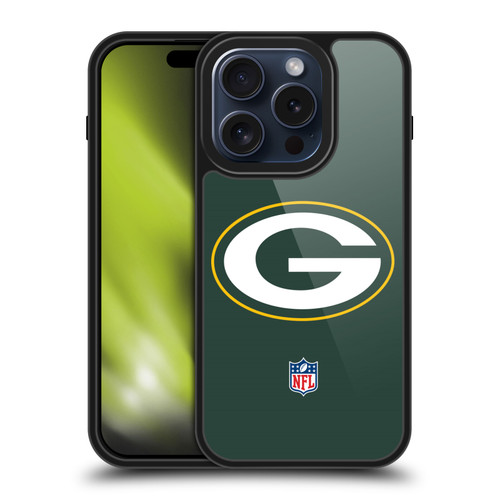 NFL Green Bay Packers Logo Plain Gel Armour Case For Apple iPhone 15 Pro