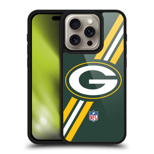 NFL Green Bay Packers Logo Stripes Gel Armour Case For Apple iPhone 16 Pro NFL Green Bay Packers Logo Stripes Gel Armour Case For Apple iPhone 16 Pro