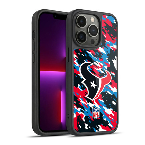 NFL Houston Texans Logo Camou Gel Armour Case For Apple iPhone 13 Pro