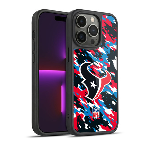 NFL Houston Texans Logo Camou Gel Armour Case For Apple iPhone 14 Pro
