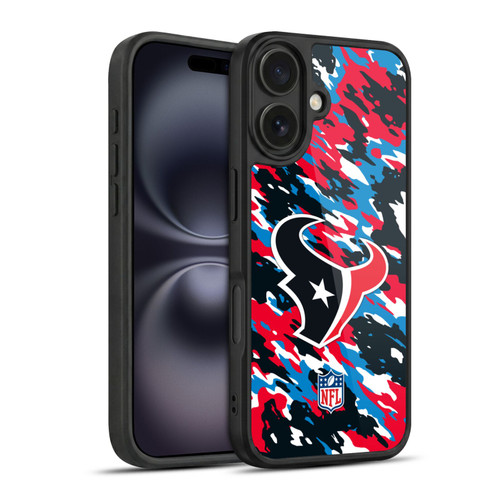 NFL Houston Texans Logo Camou Gel Armour Case For Apple iPhone 16