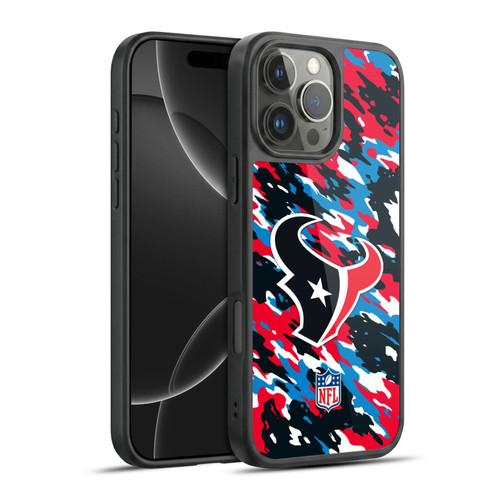 NFL Houston Texans Logo Camou Gel Armour Case For Apple iPhone 16 Pro Max