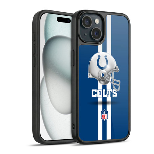 NFL Indianapolis Colts Logo Helmet Gel Armour Case For Apple iPhone 15