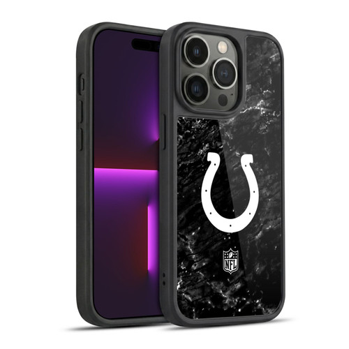 NFL Indianapolis Colts Artwork Marble Gel Armour Case For Apple iPhone 14 Pro