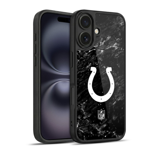NFL Indianapolis Colts Artwork Marble Gel Armour Case For Apple iPhone 16