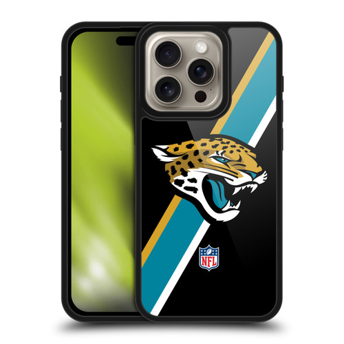NFL Jacksonville Jaguars Logo Stripes Gel Armour Case For Apple iPhone 16 Pro NFL Jacksonville Jaguars Logo Stripes Gel Armour Case For Apple iPhone 16 Pro
