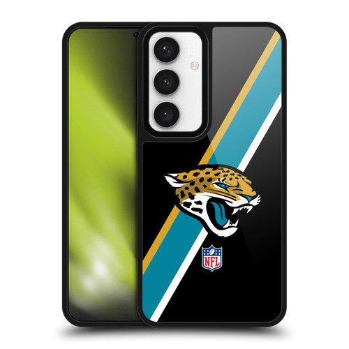 NFL Jacksonville Jaguars Logo Stripes Gel Armour Case For Samsung Galaxy S24 5G
