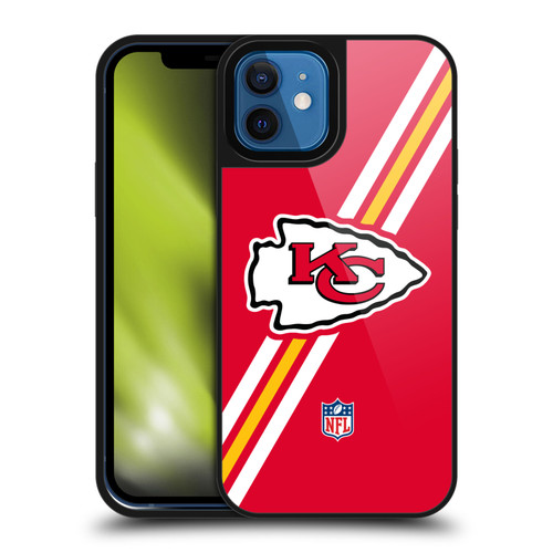 NFL Kansas City Chiefs Logo Stripes Gel Armour Case For Apple iPhone 12 / iPhone 12 Pro