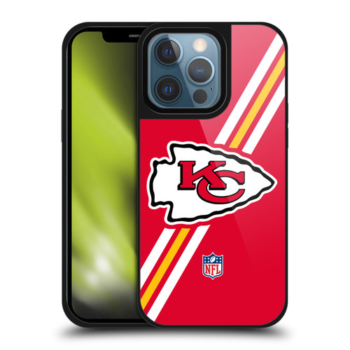 NFL Kansas City Chiefs Logo Stripes Gel Armour Case For Apple iPhone 13 Pro
