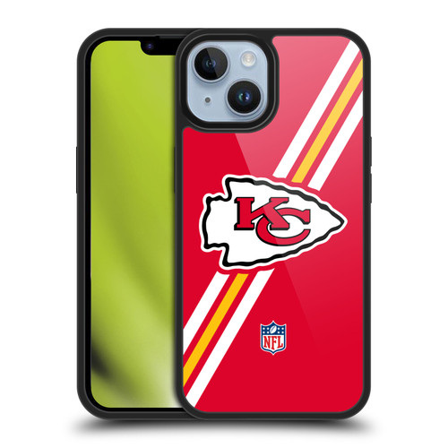 NFL Kansas City Chiefs Logo Stripes Gel Armour Case For Apple iPhone 14