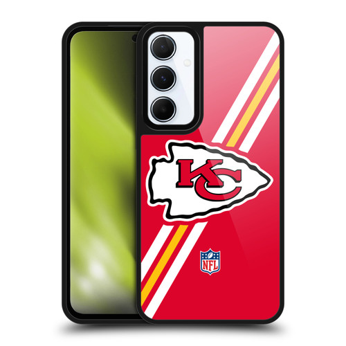 NFL Kansas City Chiefs Logo Stripes Gel Armour Case For Samsung Galaxy A55 5G