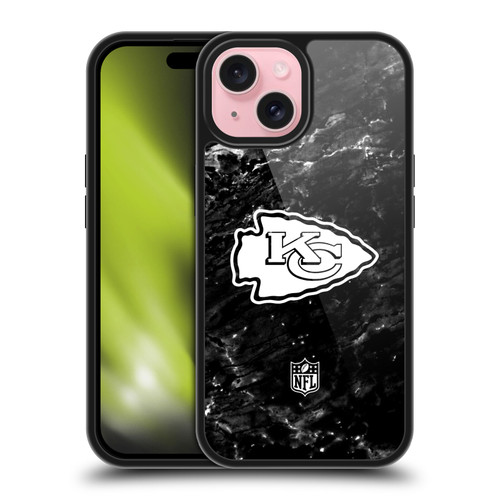 NFL Kansas City Chiefs Artwork Marble Gel Armour Case For Apple iPhone 15 NFL Kansas City Chiefs Artwork Marble Gel Armour Case For Apple iPhone 15