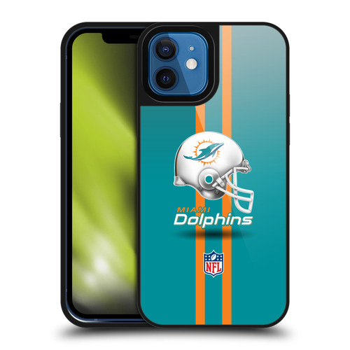 NFL Miami Dolphins Logo Helmet Gel Armour Case For Apple iPhone 12 / iPhone 12 Pro