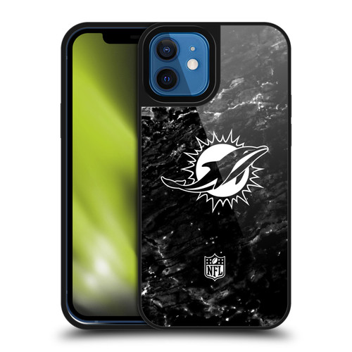 NFL Miami Dolphins Artwork Marble Gel Armour Case For Apple iPhone 12 / iPhone 12 Pro