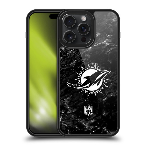 NFL Miami Dolphins Artwork Marble Gel Armour Case For Apple iPhone 15 Pro Max