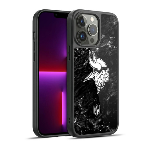 NFL Minnesota Vikings Artwork Marble Gel Armour Case For Apple iPhone 13 Pro Max