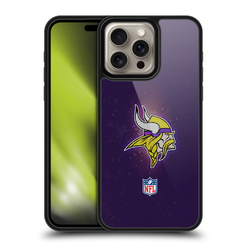 NFL Minnesota Vikings Artwork LED Gel Armour Case For Apple iPhone 16 Pro Max