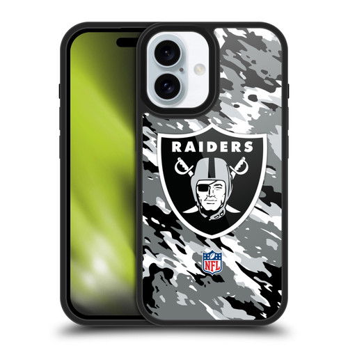NFL Las Vegas Raiders Logo Camou Gel Armour Case For Apple iPhone 16