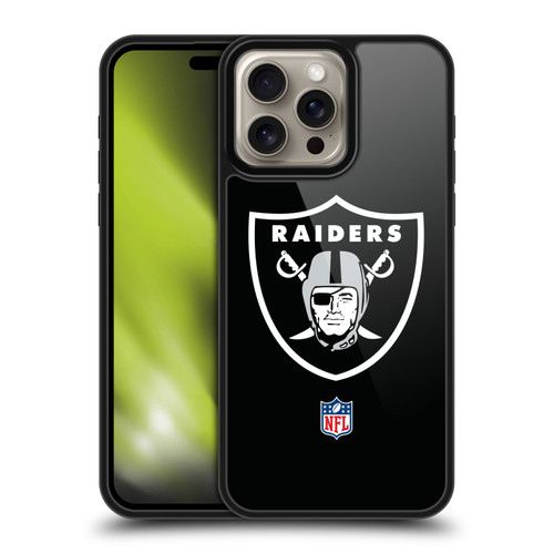 NFL Las Vegas Raiders Logo Plain Gel Armour Case For Apple iPhone 16 Pro Max