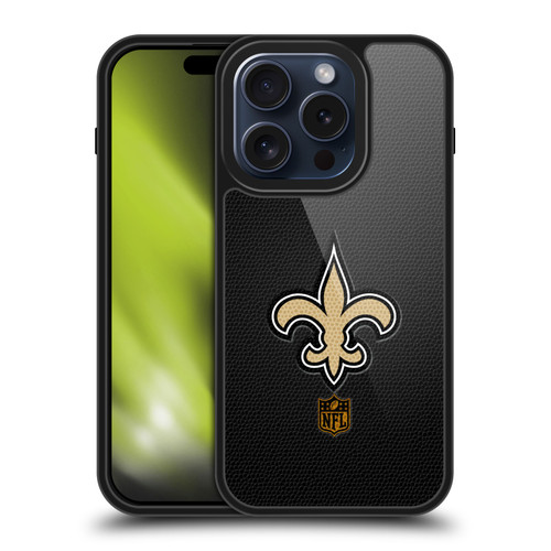 NFL New Orleans Saints Logo Football Gel Armour Case For Apple iPhone 15 Pro