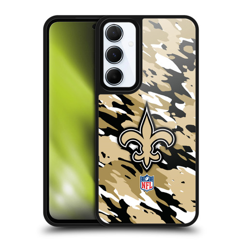 NFL New Orleans Saints Logo Camou Gel Armour Case For Samsung Galaxy A55 5G