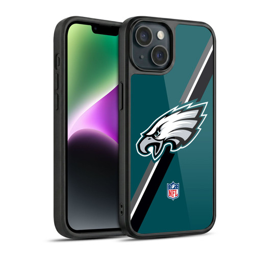 NFL Philadelphia Eagles Logo Stripes Gel Armour Case For Apple iPhone 14