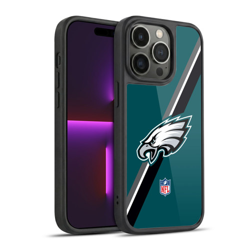 NFL Philadelphia Eagles Logo Stripes Gel Armour Case For Apple iPhone 14 Pro