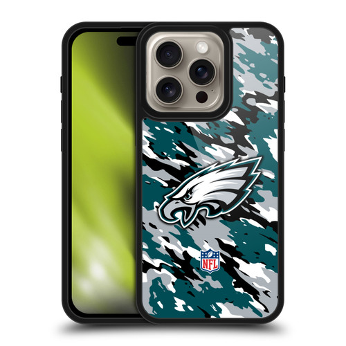 NFL Philadelphia Eagles Logo Camou Gel Armour Case For Apple iPhone 16 Pro