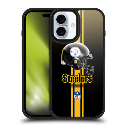 NFL Pittsburgh Steelers Logo Helmet Gel Armour Case For Apple iPhone 16