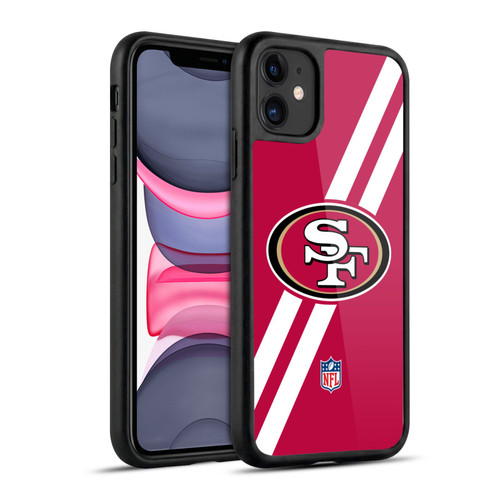 NFL San Francisco 49Ers Logo Stripes Gel Armour Case For Apple iPhone 11