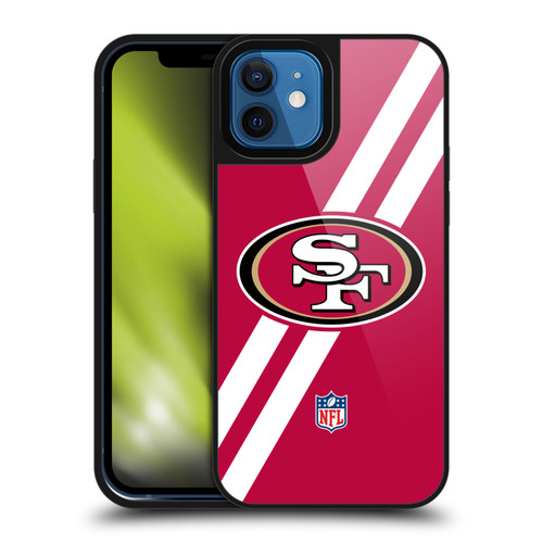 NFL San Francisco 49Ers Logo Stripes Gel Armour Case For Apple iPhone 12 / iPhone 12 Pro
