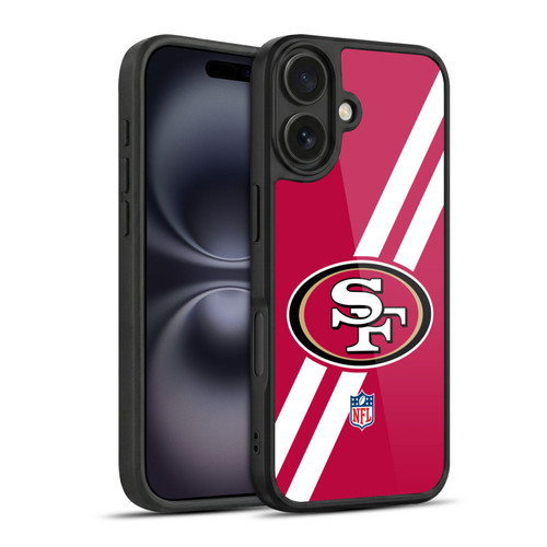 NFL San Francisco 49Ers Logo Stripes Gel Armour Case For Apple iPhone 16