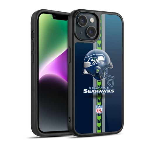 NFL Seattle Seahawks Logo Helmet Gel Armour Case For Apple iPhone 14
