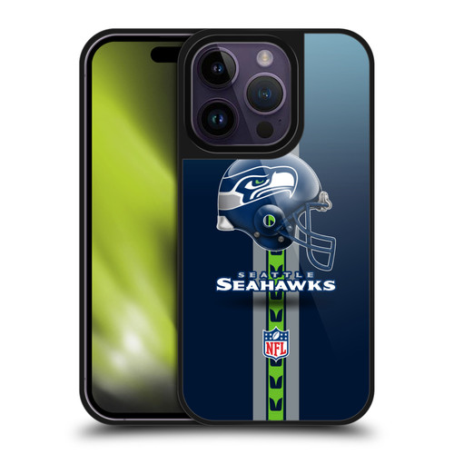 NFL Seattle Seahawks Logo Helmet Gel Armour Case For Apple iPhone 14 Pro