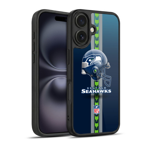 NFL Seattle Seahawks Logo Helmet Gel Armour Case For Apple iPhone 16