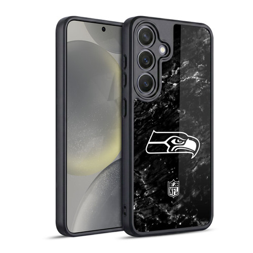 NFL Seattle Seahawks Artwork Marble Gel Armour Case For Samsung Galaxy S24 5G