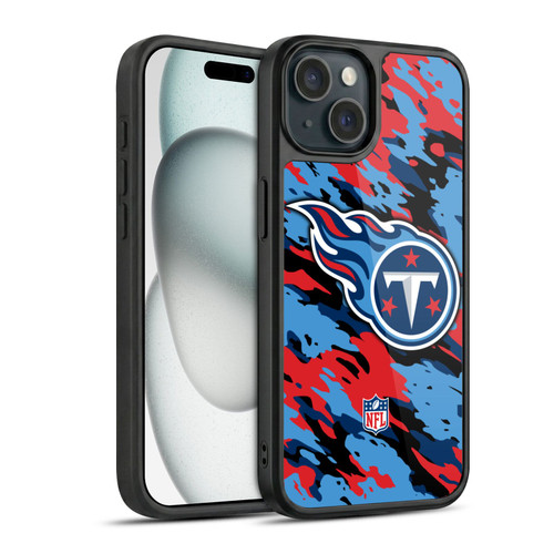 NFL Tennessee Titans Logo Camou Gel Armour Case For Apple iPhone 15