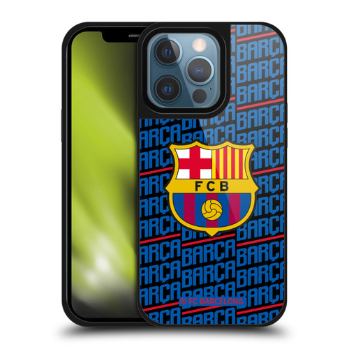 FC Barcelona Crest Patterns Barca Gel Armour Case For Apple iPhone 13 Pro