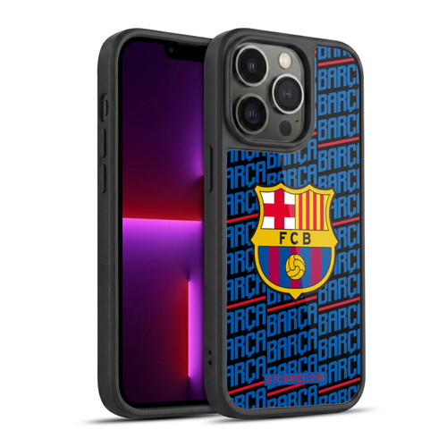FC Barcelona Crest Patterns Barca Gel Armour Case For Apple iPhone 13 Pro