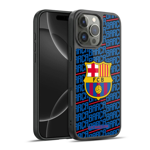 FC Barcelona Crest Patterns Barca Gel Armour Case For Apple iPhone 16 Pro Max