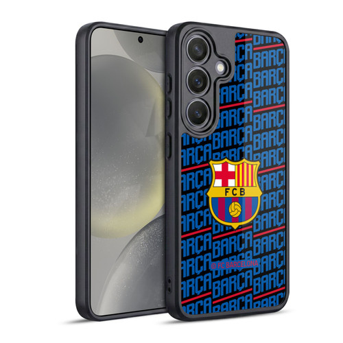 FC Barcelona Crest Patterns Barca Gel Armour Case For Samsung Galaxy S24 5G