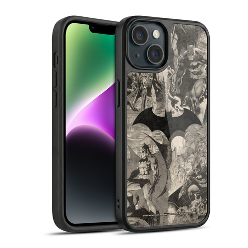 Batman DC Comics Hush Logo Collage Distressed Gel Armour Case For Apple iPhone 14