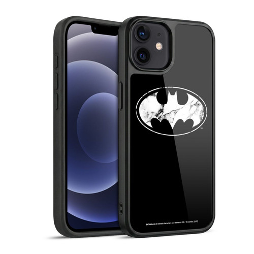 Batman DC Comics Logos Marble Gel Armour Case For Apple iPhone 12 / iPhone 12 Pro