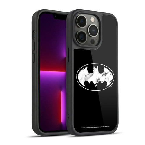 Batman DC Comics Logos Marble Gel Armour Case For Apple iPhone 13 Pro