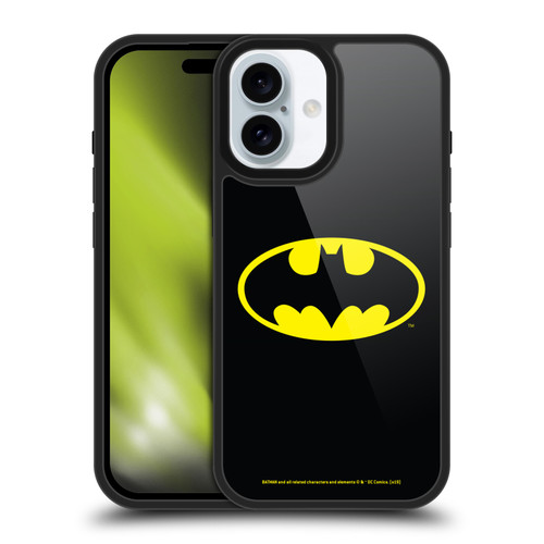 Batman DC Comics Logos Classic Gel Armour Case For Apple iPhone 16 Batman DC Comics Logos Classic Gel Armour Case For Apple iPhone 16