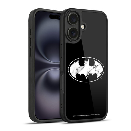 Batman DC Comics Logos Marble Gel Armour Case For Apple iPhone 16