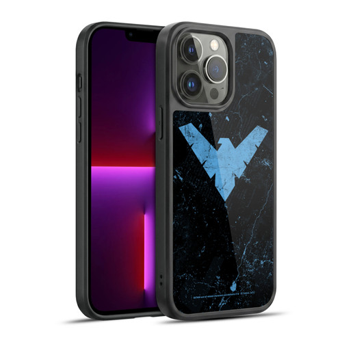 Batman DC Comics Nightwing Logo Grunge Gel Armour Case For Apple iPhone 13 Pro Max